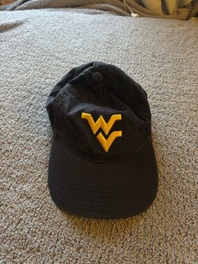 Black Baseball Cap with Gold WV Logo - Unbranded